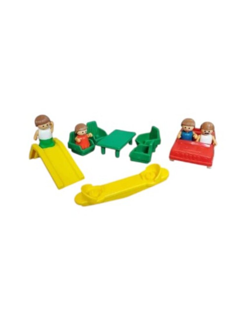Vintage Playskool Lil Playmates Family Picnic Lot 1980's